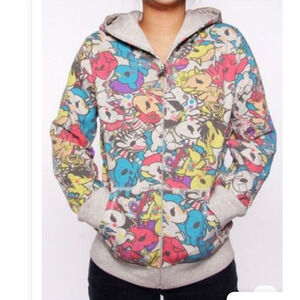 Rare Tokidoki Unicorno Madness Medium Hoodie Vintage Jacket HTF Prima Donna